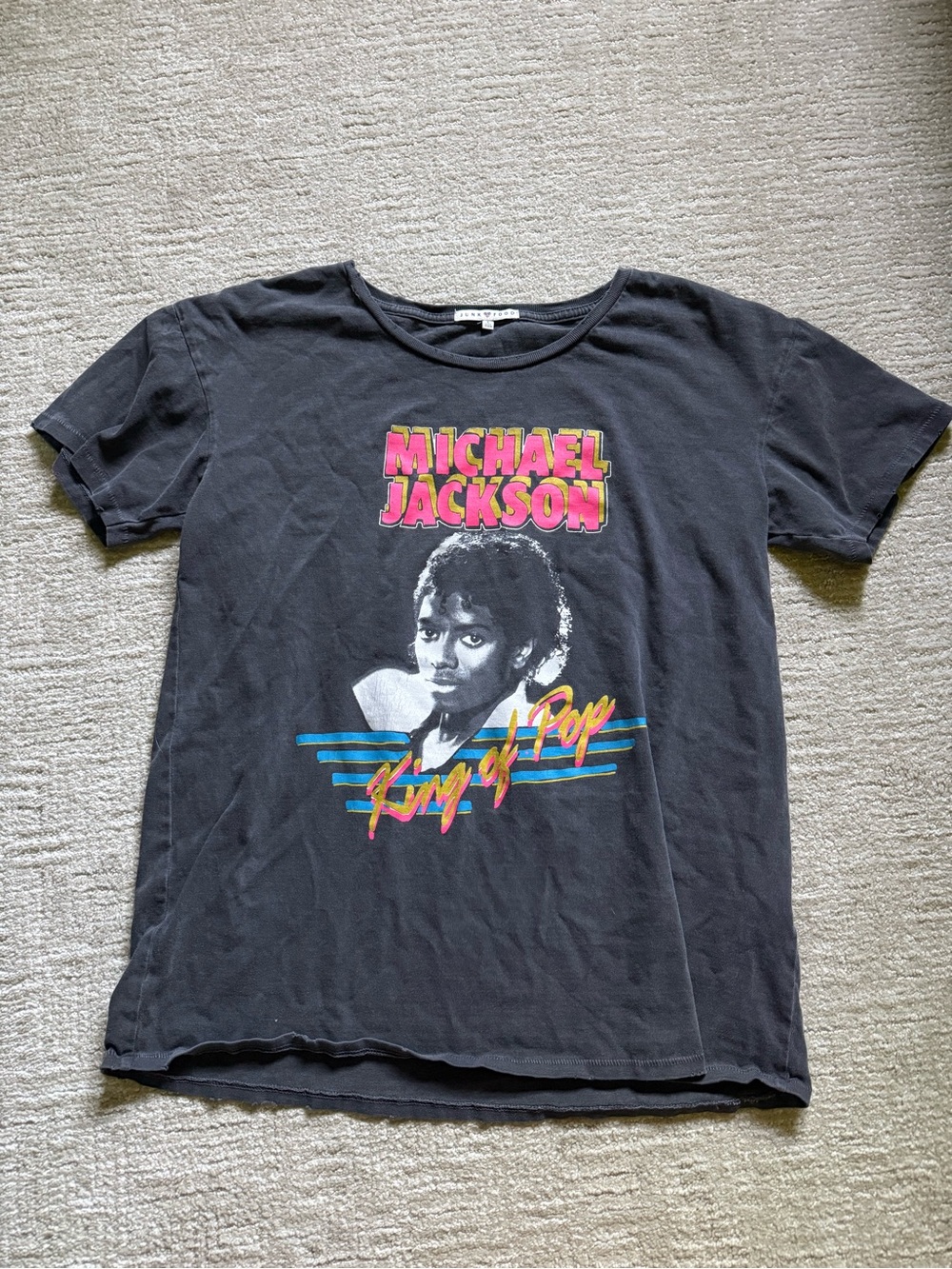 Junk Food Michael Jackson Graphic Tee - King of Pop Design